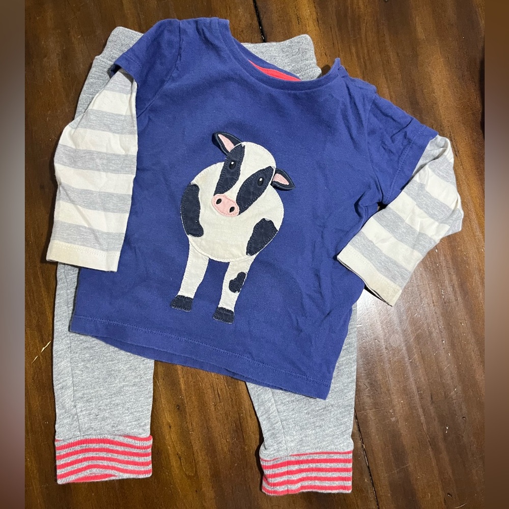 Baby Boden Cow Set - 18-24 Months